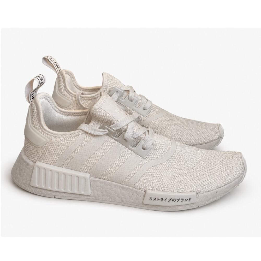 Adidas Womens Primeknit Japan Triple White Size 10 Running Shoes Sneakers